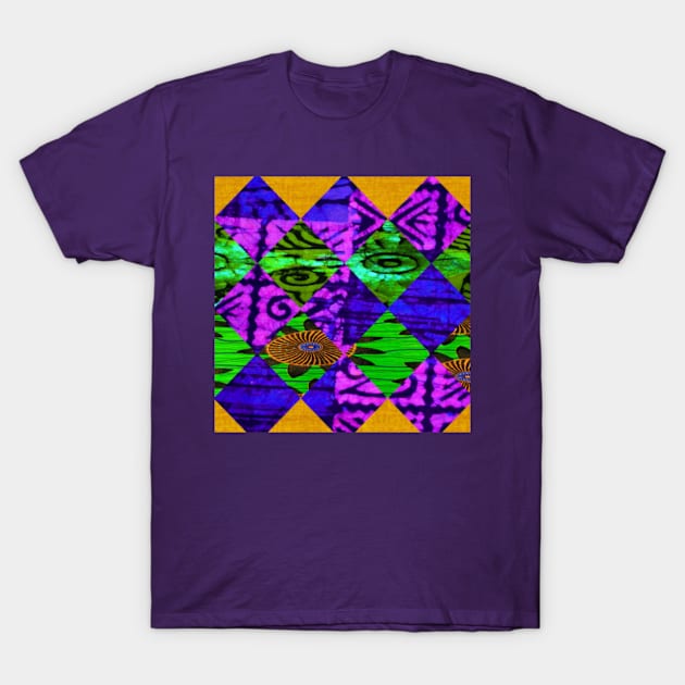 Mardi Gras African Print T-Shirt by artbyomega